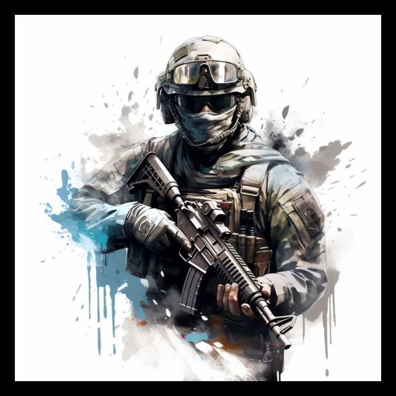 COD gaming art shooter