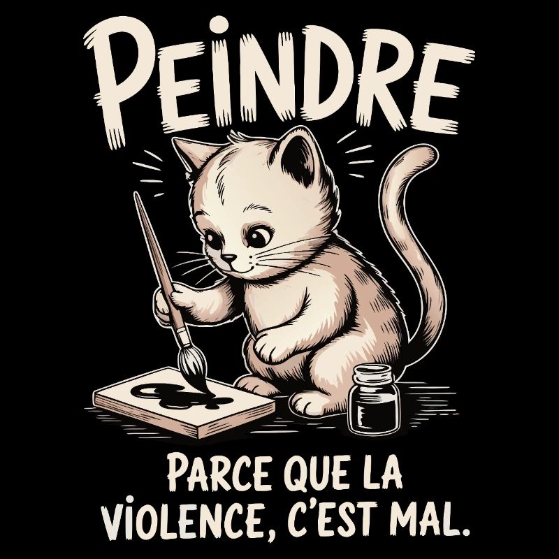 Peindre parce que la violence c'est mal