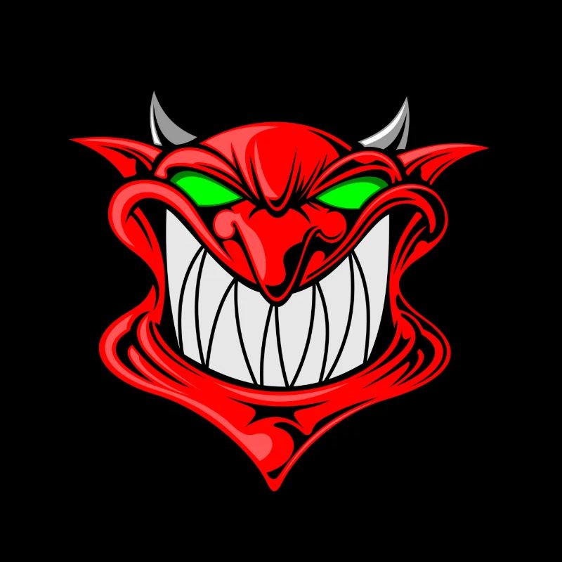 Teufel Teuflisch Dämon Demon Dämonisch Icon Kopf