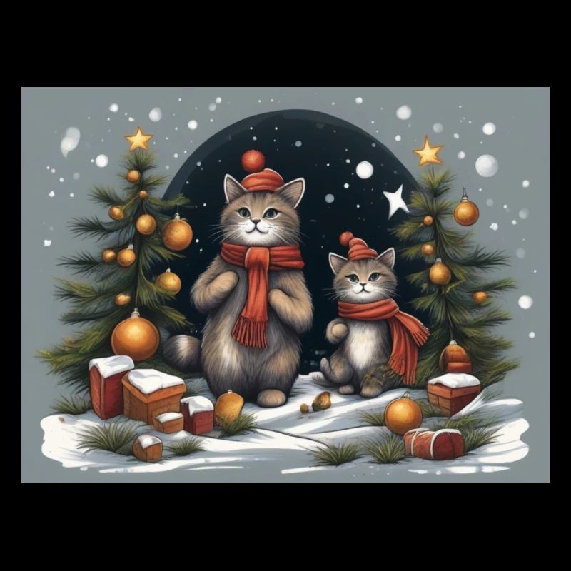 Chatons de Noël