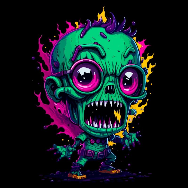 Zombie coloré cool