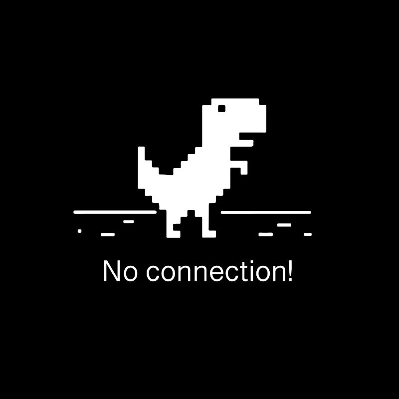 No connection computer error nerd geek trex