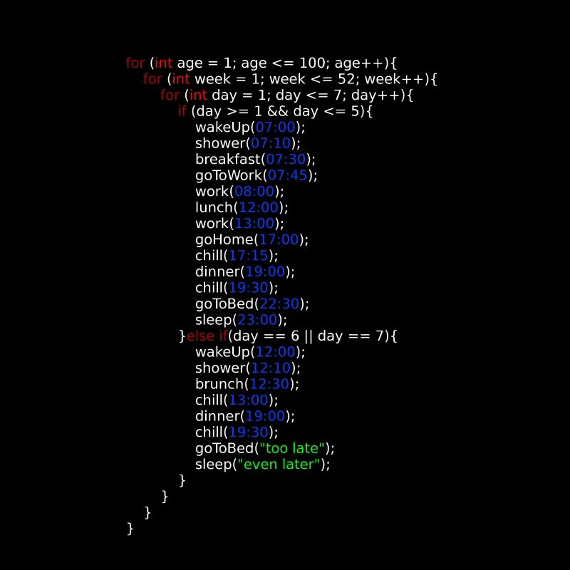 My Life -- Java Code