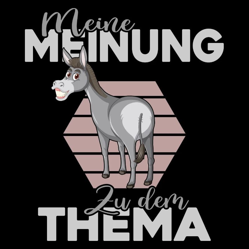 Esel sagt seine Meinung Null-Bock-Statement