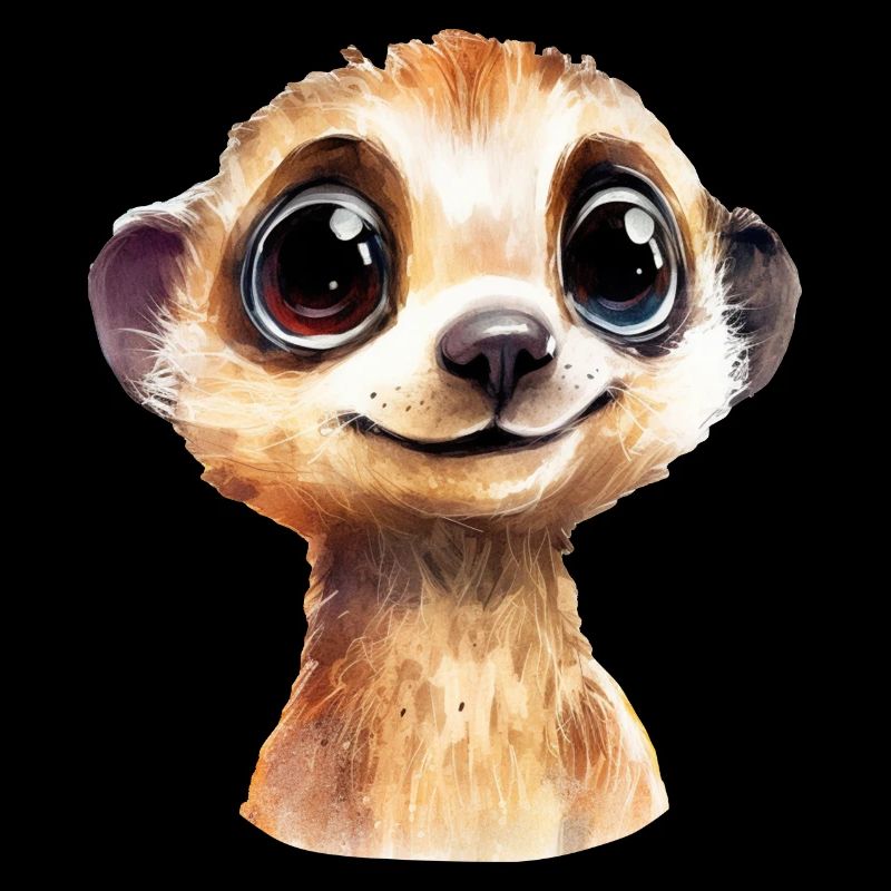 Suricate Dessin Aquarelle