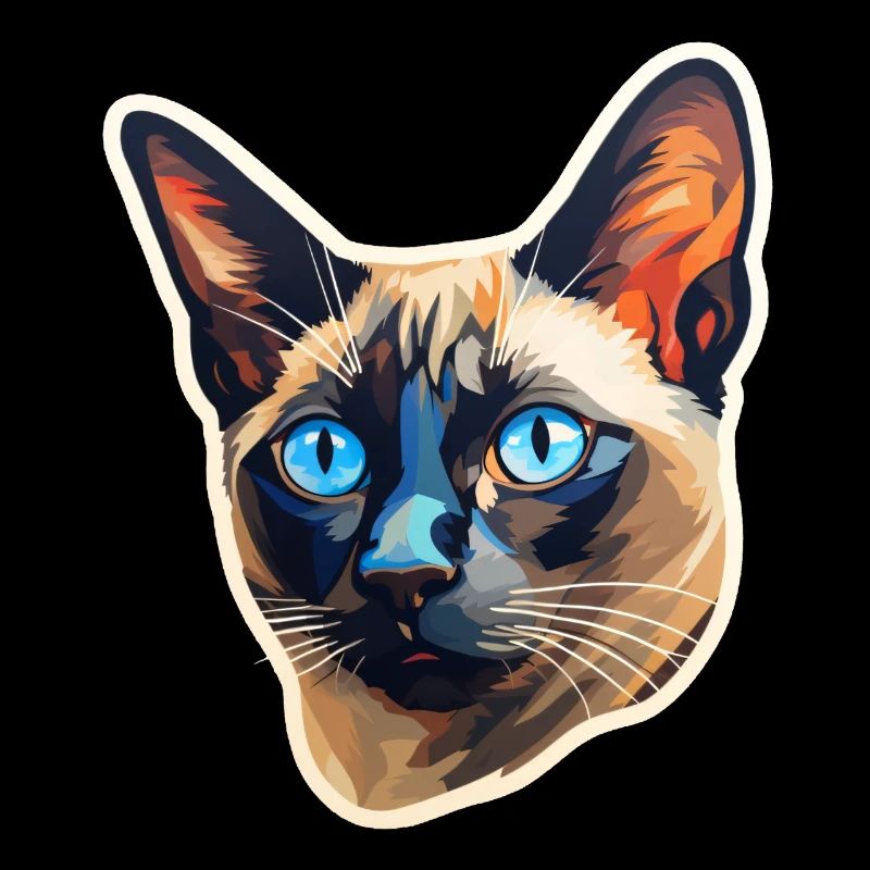 Siamese Cat Head