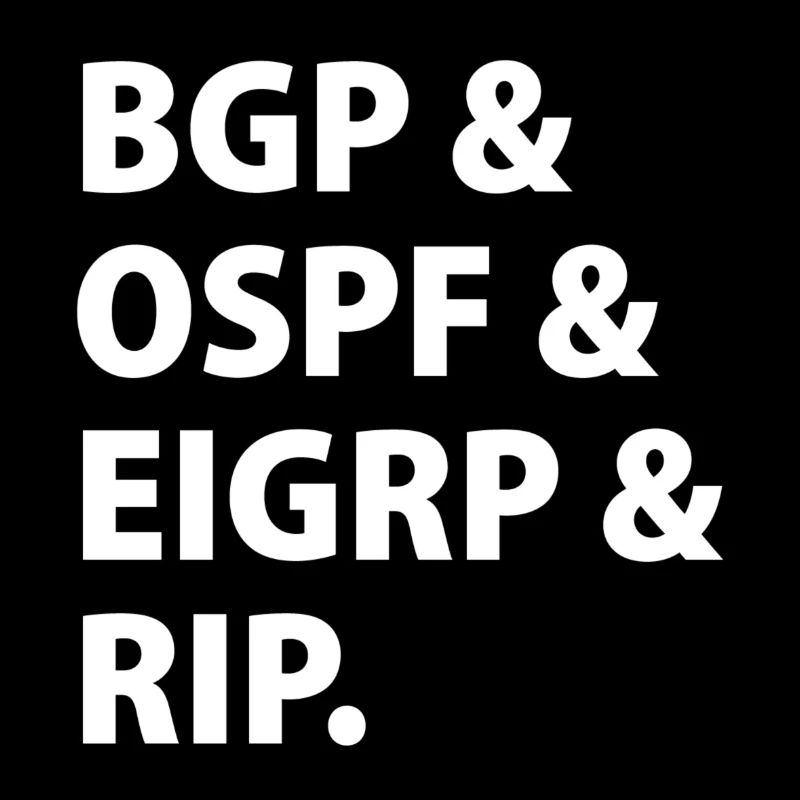 BGP & OSPF & EIGRP & RIP.