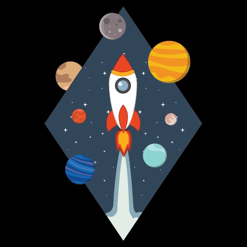 Fusée - Galaxie Spatiale Astronaute spatial