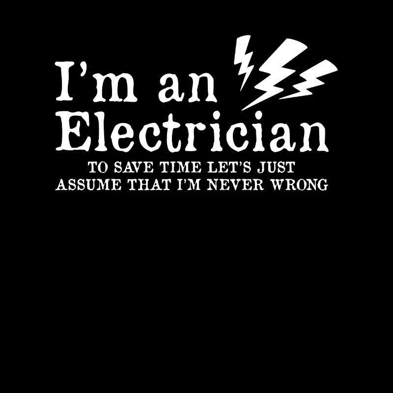Elektriker Magier Strom Elektrik Spruch Geschenk