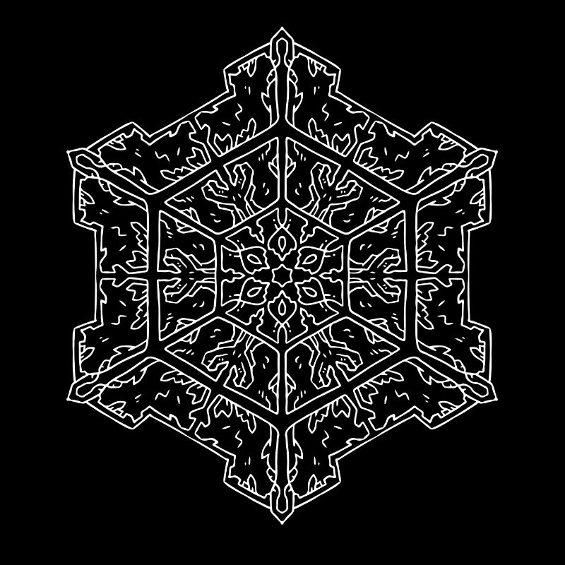Mandala flocon de neige
