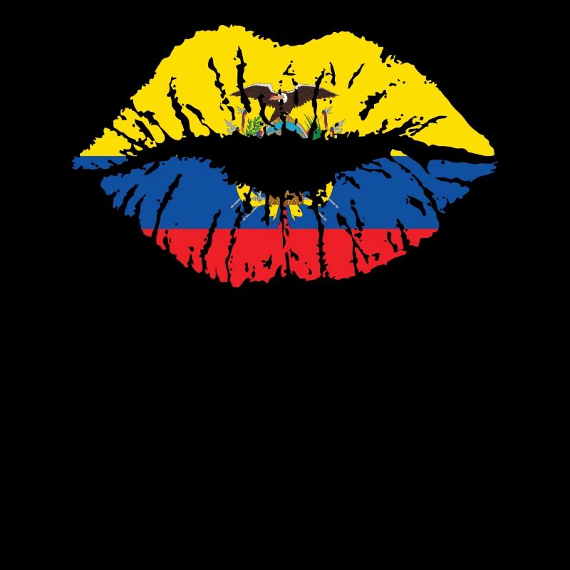 Ecuador Heart Flag Flag Spanish