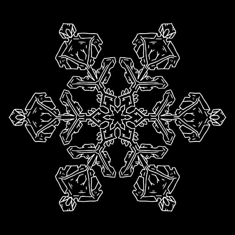 Mandala flocon de neige