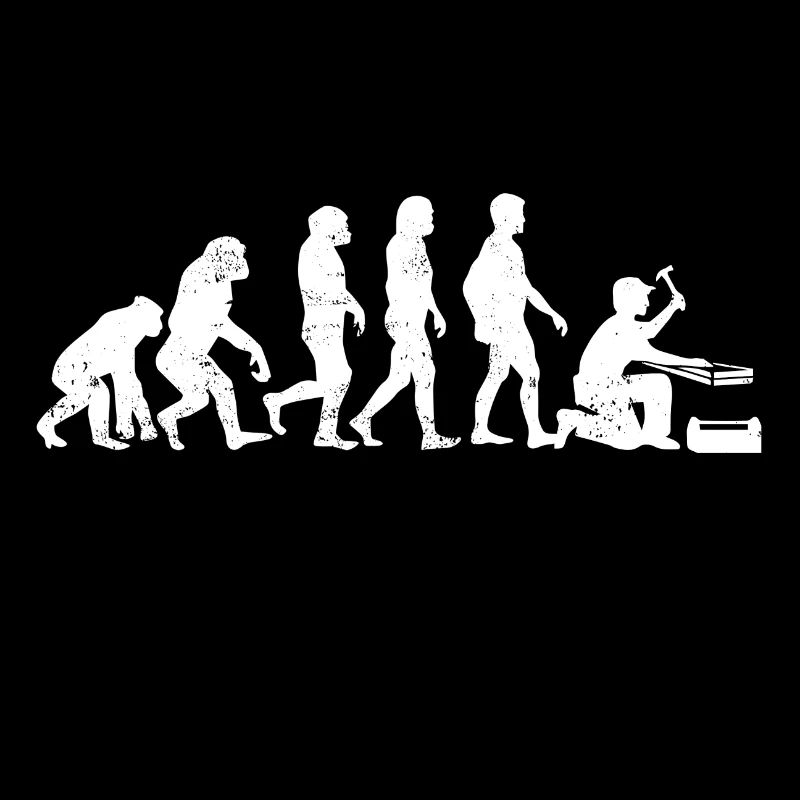 Zimmermann evolution geschenk beruf handwerker