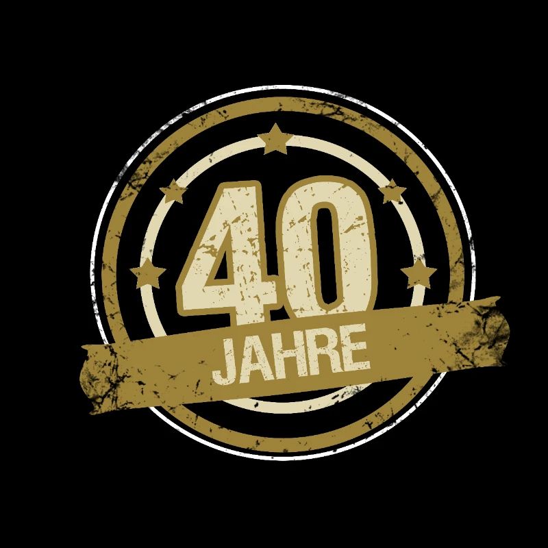 40. Geburtstag Emblem Geschenk retro