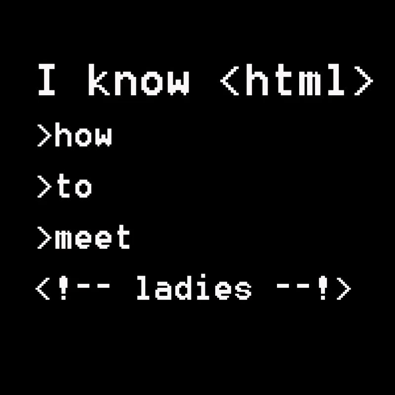 Je sais html geek ringard