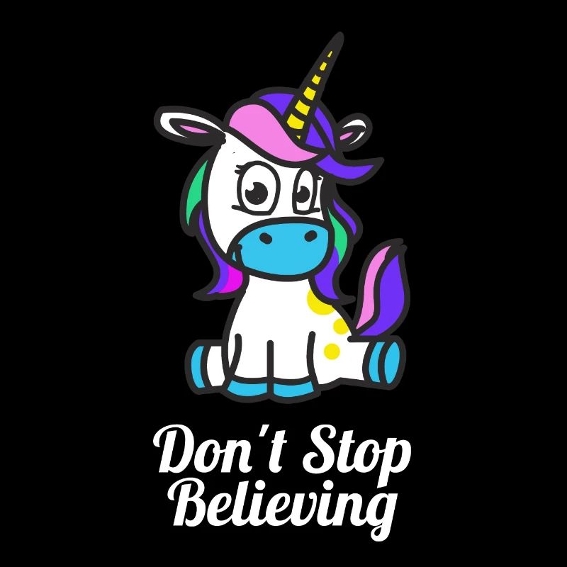 Dont Stop mignon stocker Croire Unicorn Conception