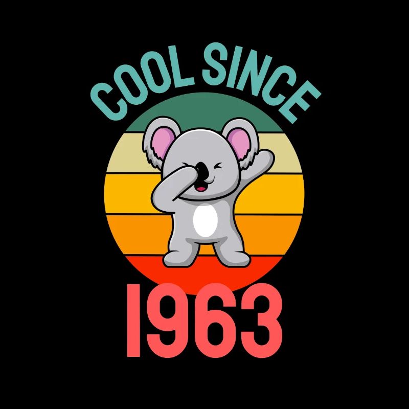 Cool seit 1963 Retro Dabbing Koala 60. Geburtstag