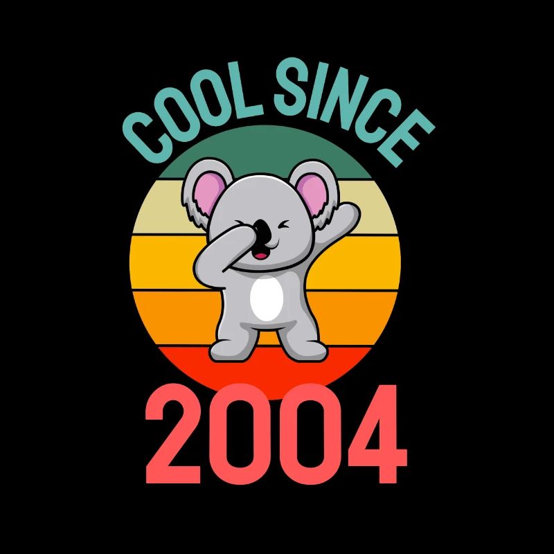 Cool seit 2004 Retro Dabbing Koala 18. Geburtstag