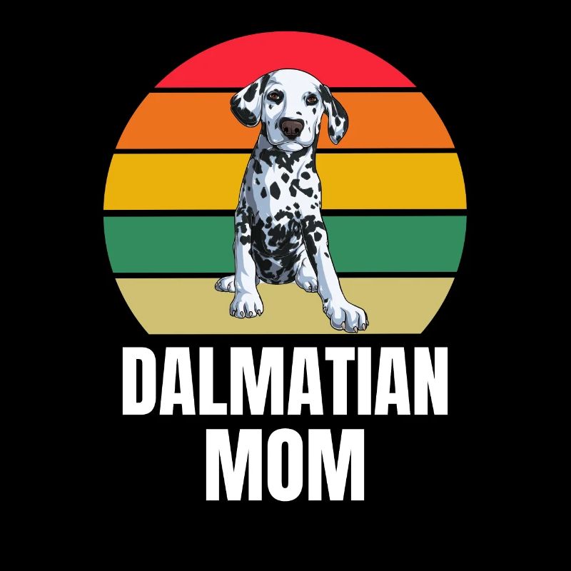 Retro Haustier Hunde Mama Muttertag Dalmatiner