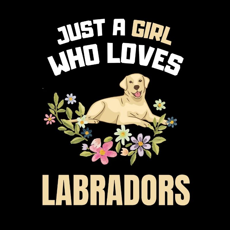 Blumen Hunde Haustier Mädchen Geschenk Labrador