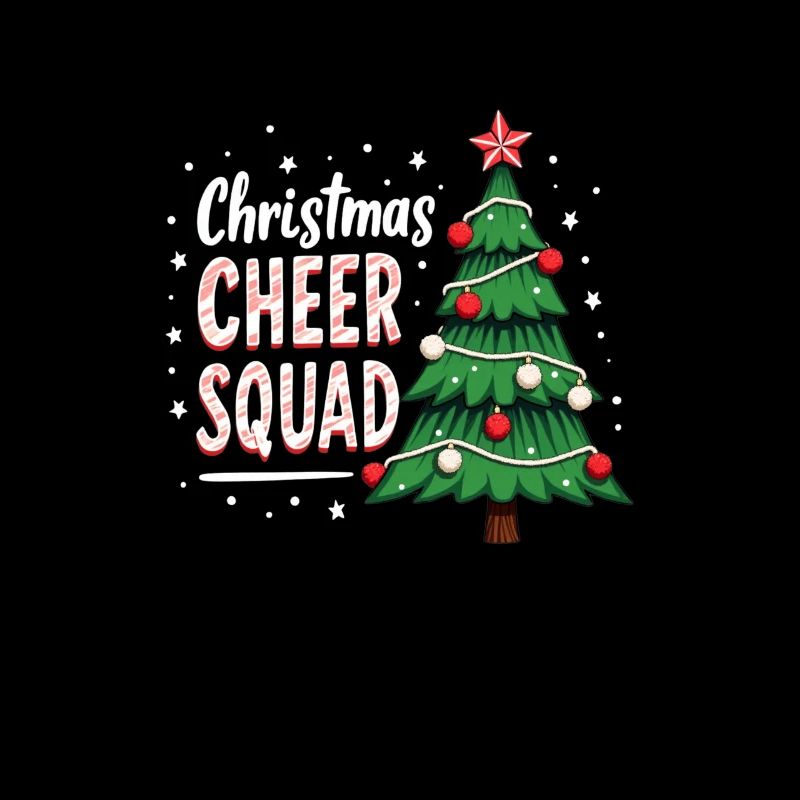 Christmas Joy Cheer Squad Tree Fun