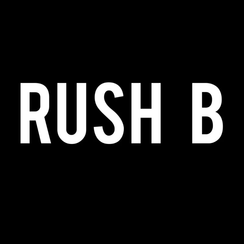 Rush B Schriftzug! Gaming Geschenk Idee