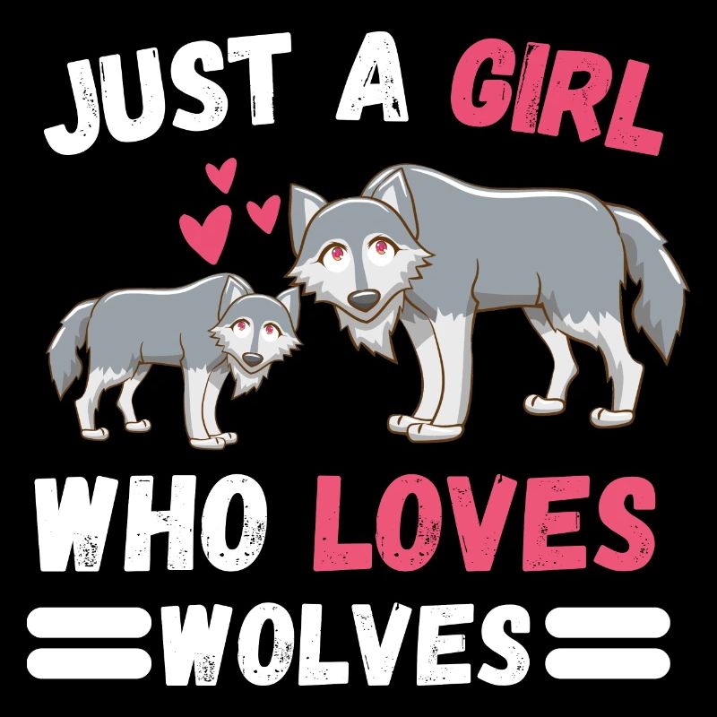Raubtier Wald Tierliebhaber Mädchen Geschenk Wolf