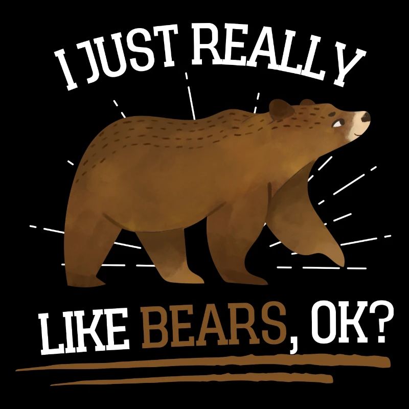 Braunbär Grizzly Wald Tier Lustiges Geschenk Bär
