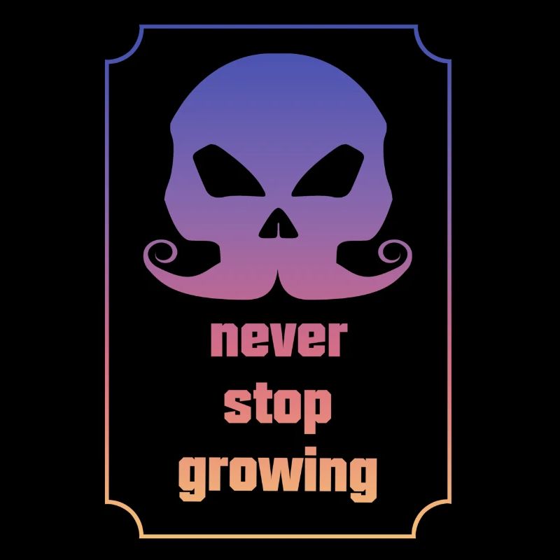 lustiger Spruch, Bart, Beard, Mustache