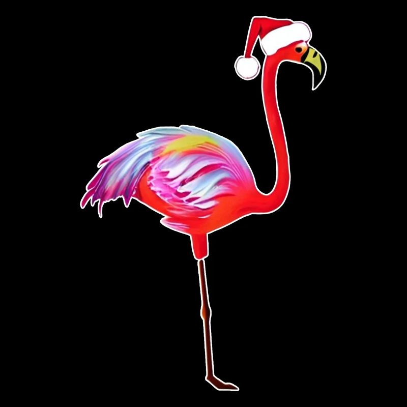 Noch ein Weihnachtsflamingo