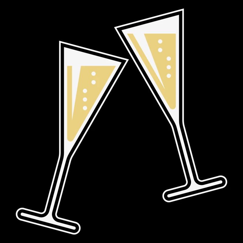 2 Glasses Of Sparkling Wine (Funnel / Closed / 3C)
