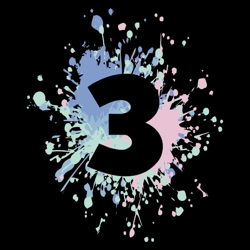Number 3rd Color Splash