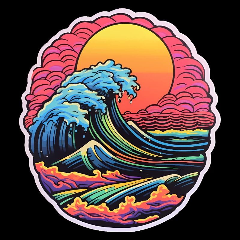 Regenbogen-Welle