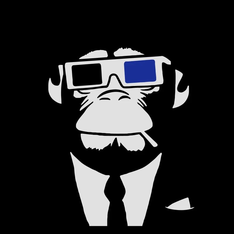 3D Ape Monkey Electroclub Casque motif