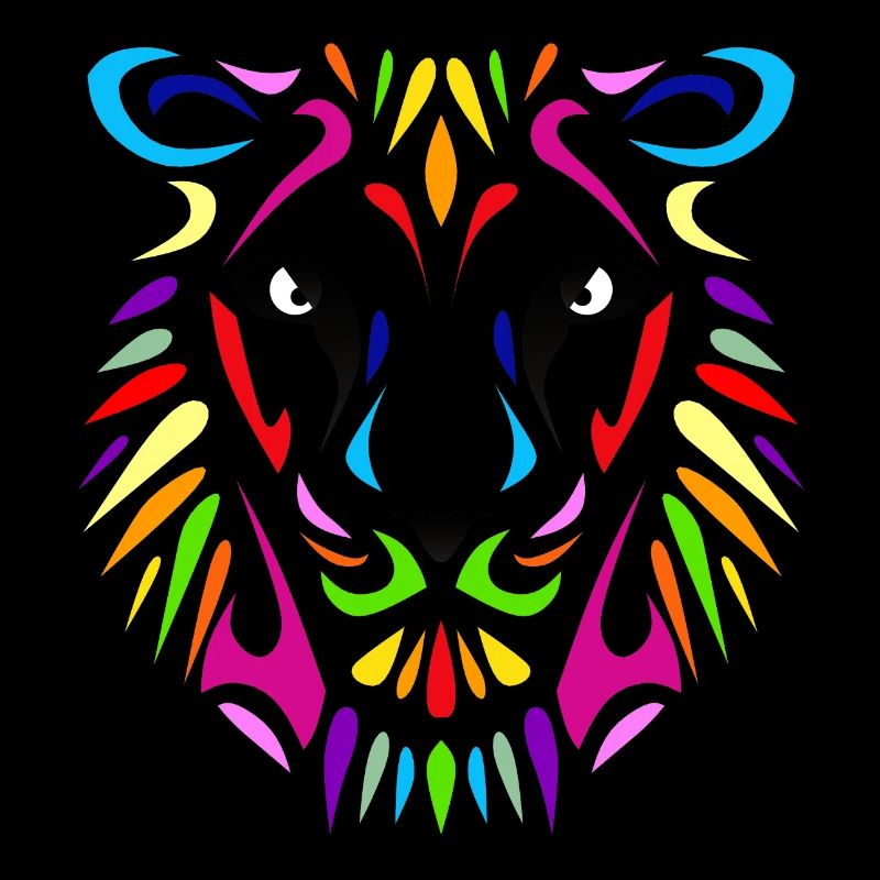 Lion Löwe Design Farbe