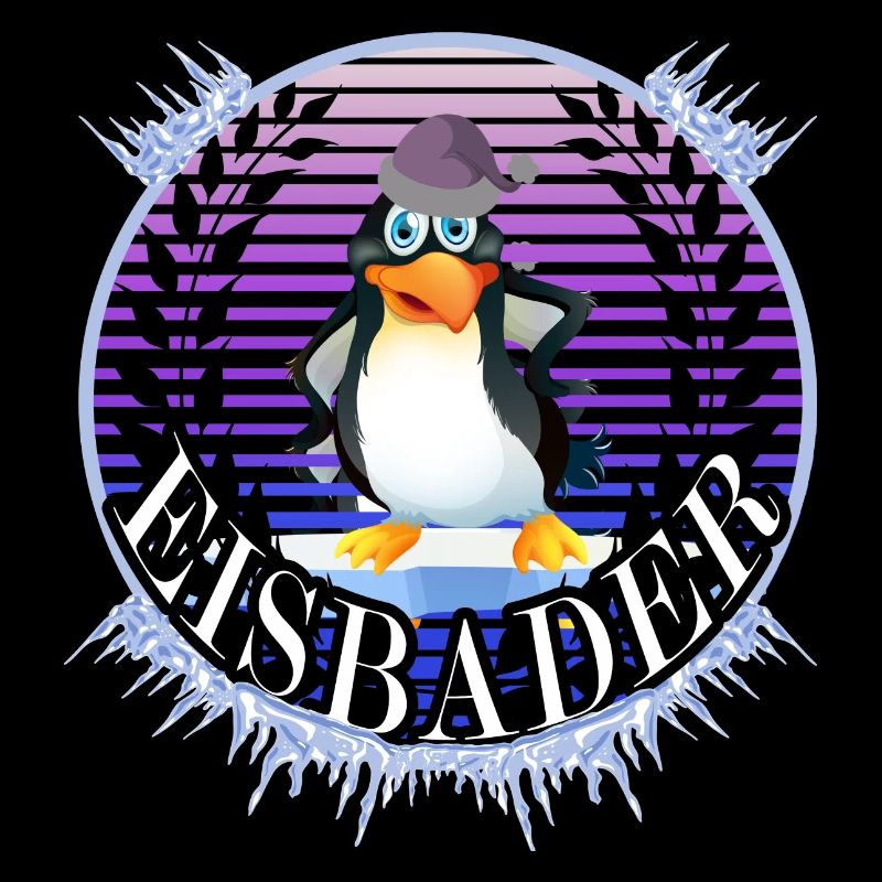 winterbader eisbader pinguin winterbaden arktic