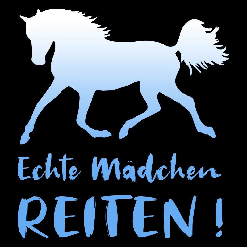 Echte Mädchen Reiten Pferde Reiterin Geschenk