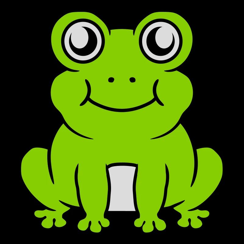 Petite grenouille douce assise