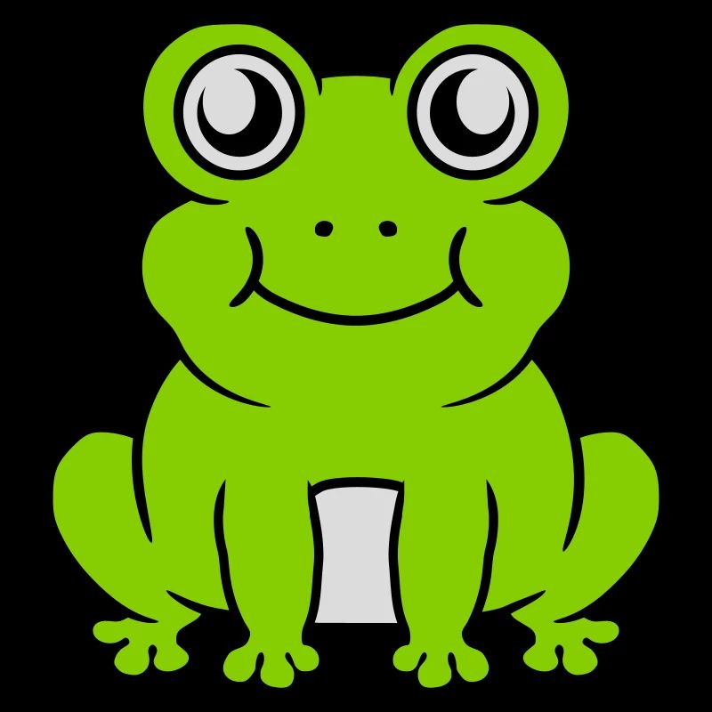 Comic süßer Frosch sitzend