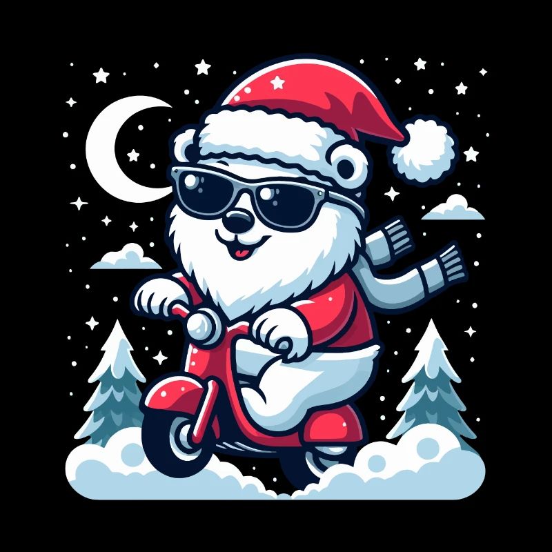 Weihnachtsspaß Eisbär