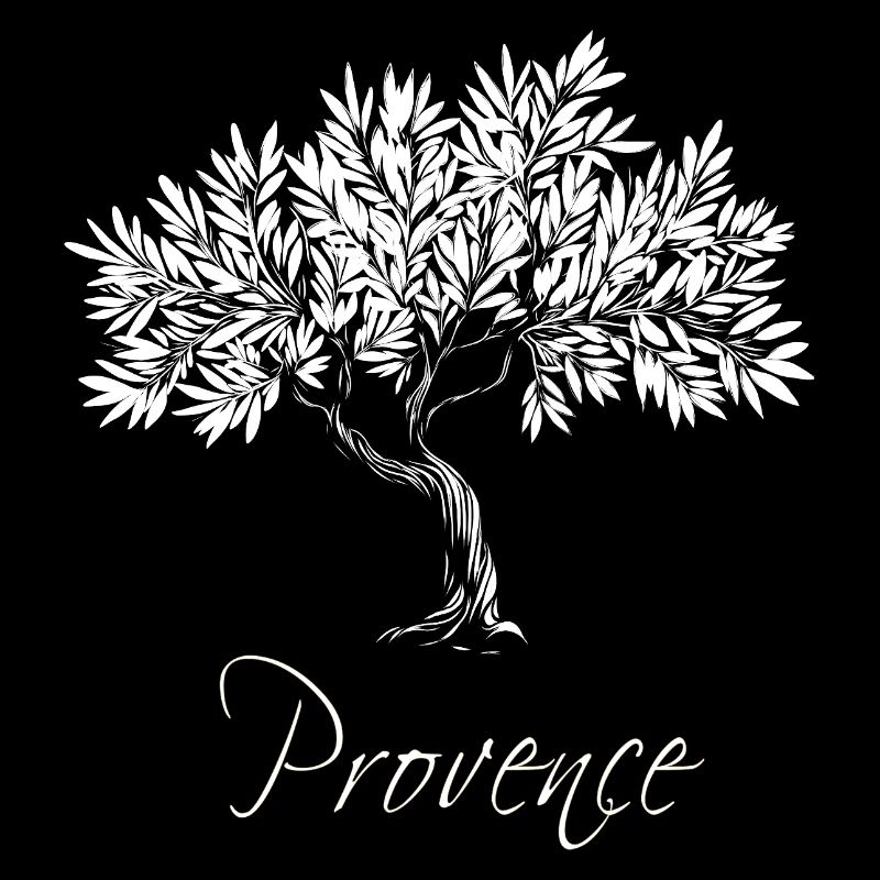 Provence white Mediterranean olive tree, chic