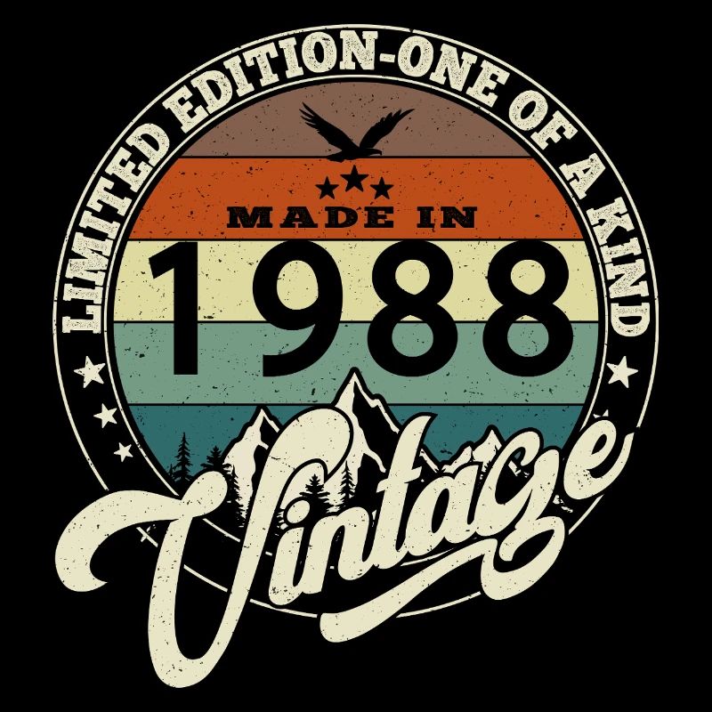 Vintage 1988 meilleur de 1988 - annif 37 ans