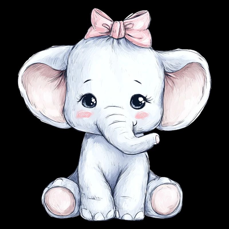 Mignon bébé éléphant