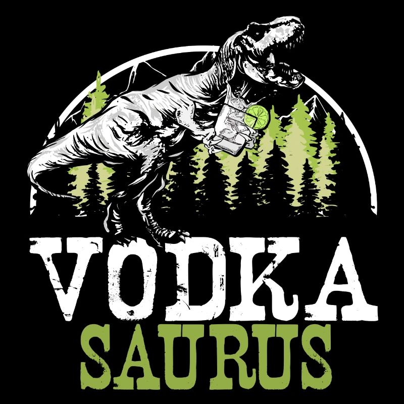Vodka Saurus Dinosaur Funny Vodka Lemon Trex