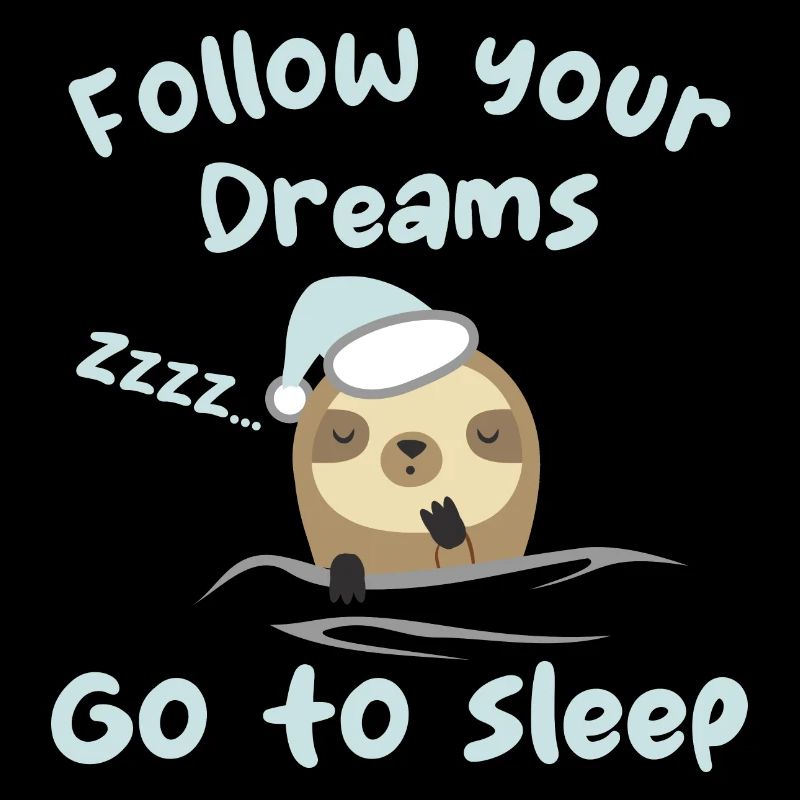 Follow your dreams, go to sleep - humour