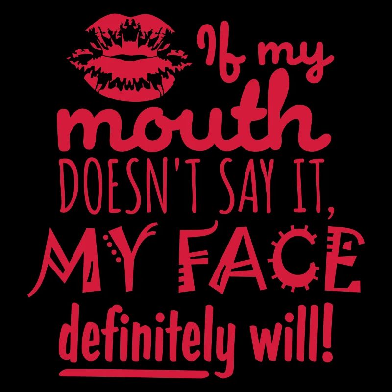 my face definitely will