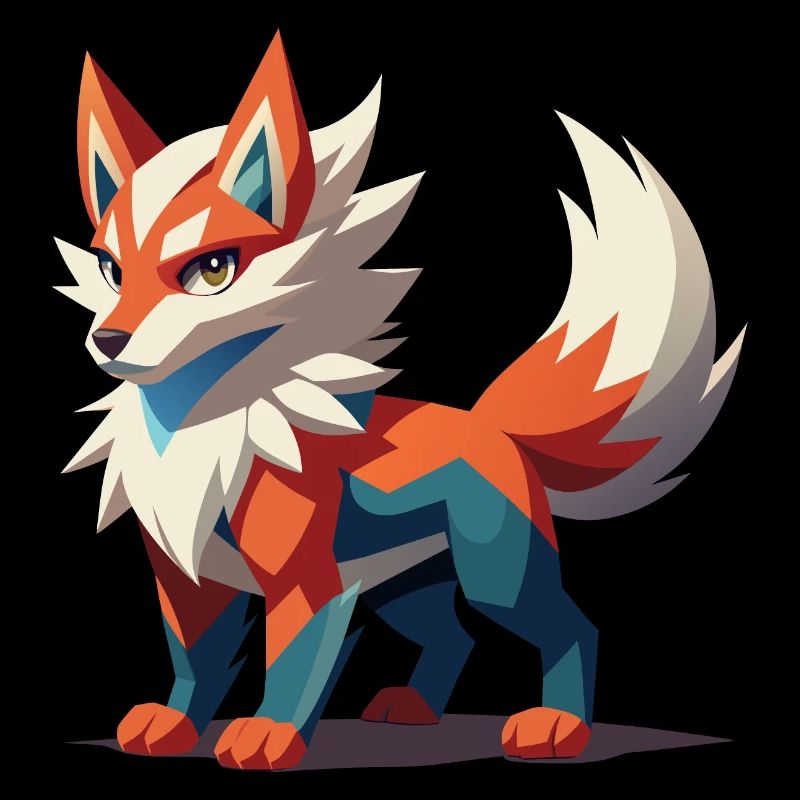 Grimmiger Fantasy-Wolf