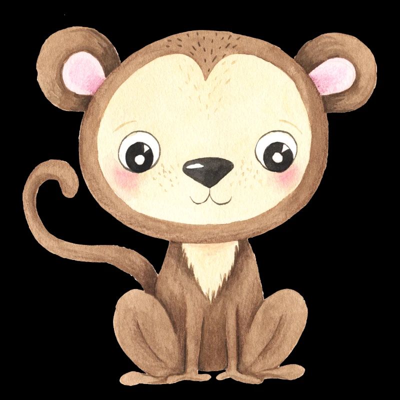 Mignon Singe Bébé Asie Chine Japon Singe Primate