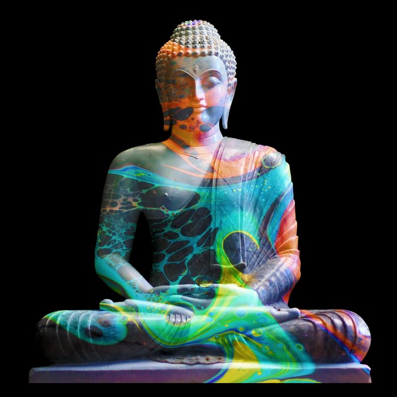 Bouddha Zen Multicolor