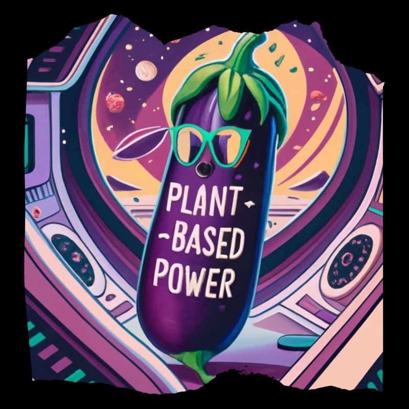 Broccoli in a spaceship plant based power